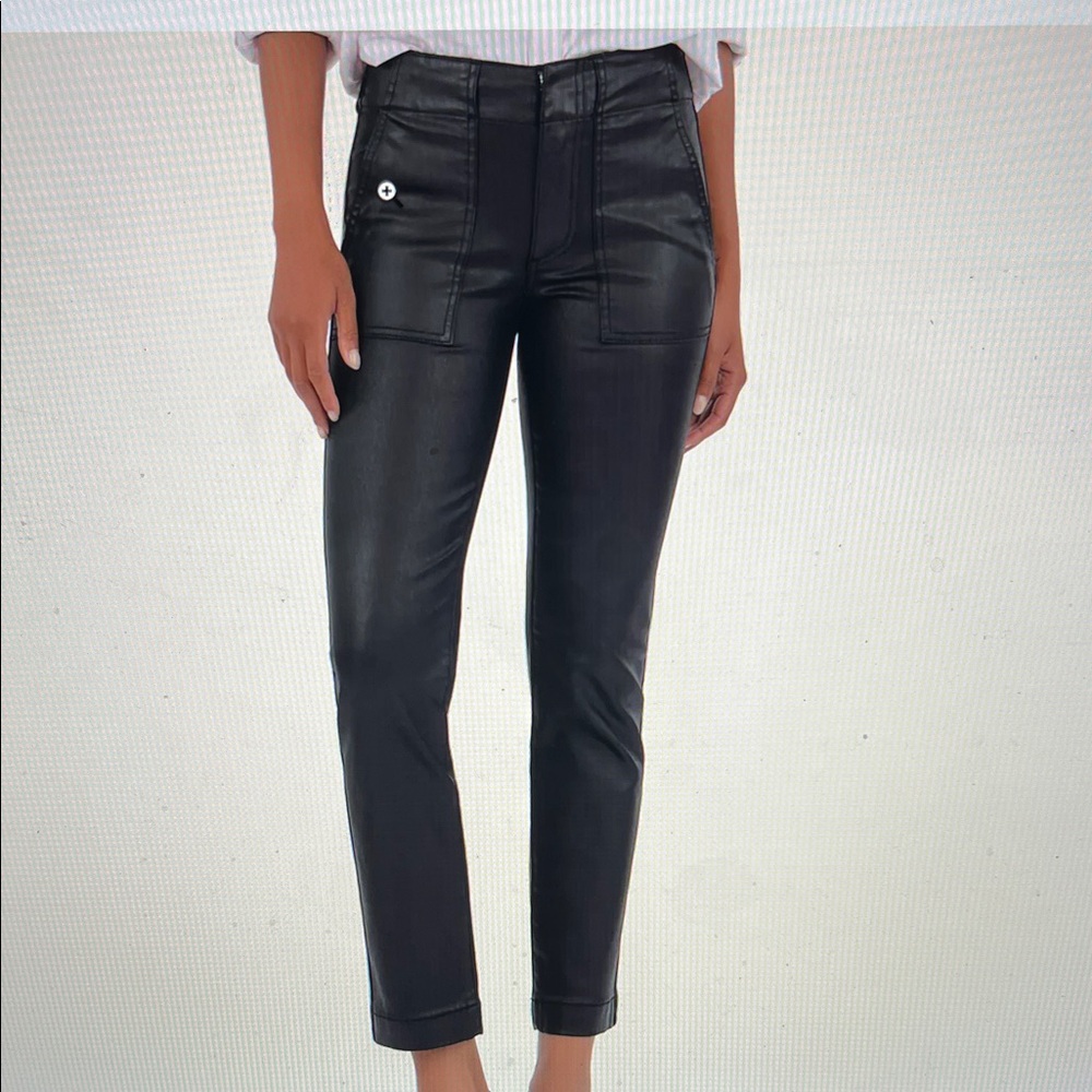 Reese Coated Mid Rise Ankle Straight